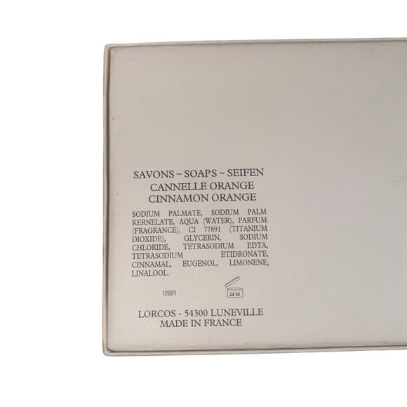 Eiffel Tower Orange Cinnamon Soap Set 3 Bars Made in France Savons Cannelle - Picture 15 of 16